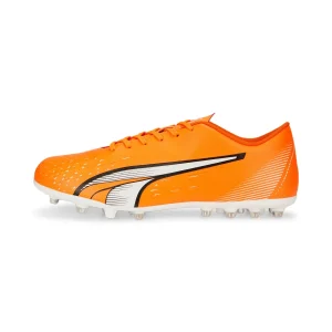 Botas fútbol infantil Puma ULTRA PLAY MG JR naranja