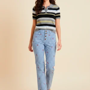 Jeans vichy cerezas