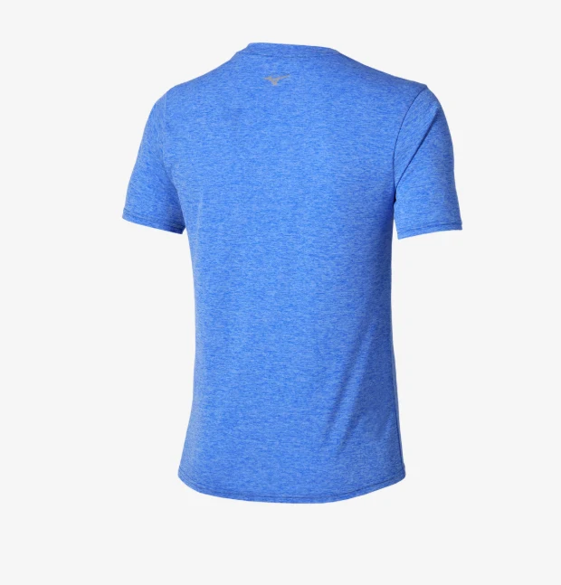 CAMISETA MIZUNO HOMBRE CORE RUNBIRD SHORT SLEEVE (ELM-NEGRO-AZUL) - Imagen 5