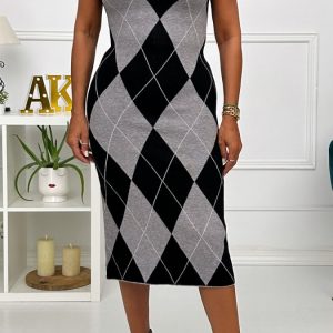 Vestido Midi Rombos