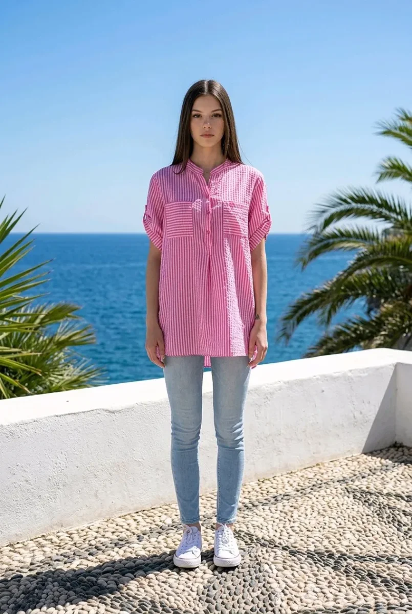 Blusa 3/4 de rayas