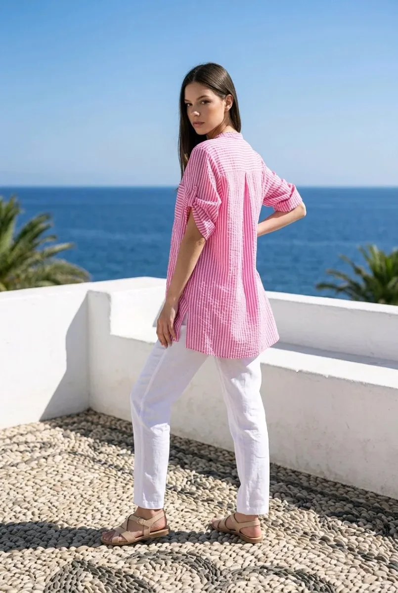 Blusa 3/4 de rayas - Imagen 4