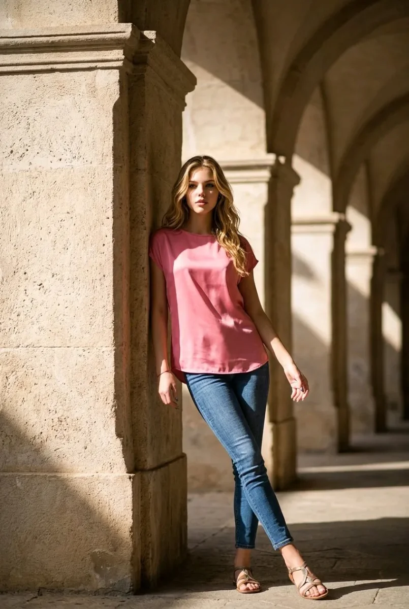 Blusa de satén - Imagen 6