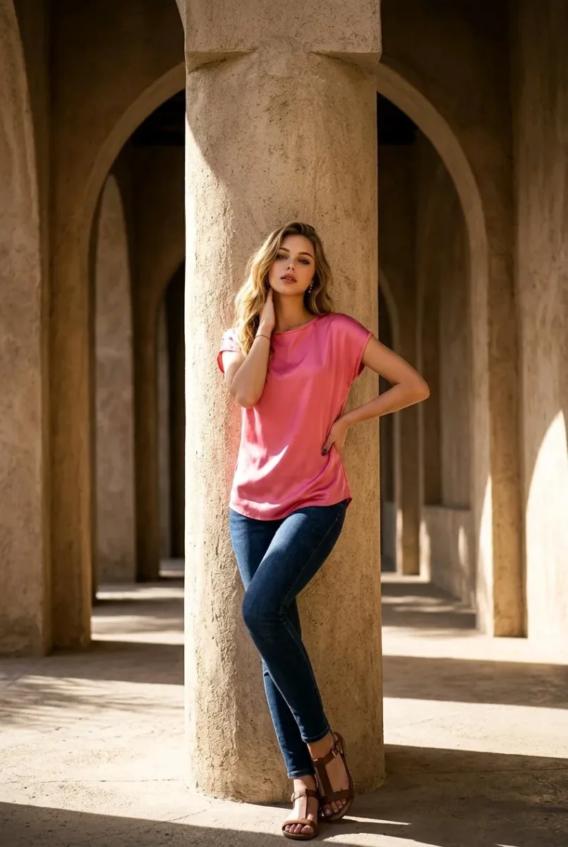 Blusa de satén - Imagen 5