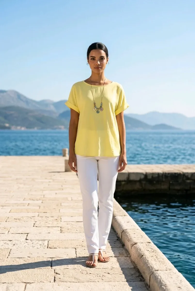 Blusa con collar - Imagen 3