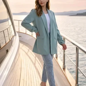 Blazer manga fruncida