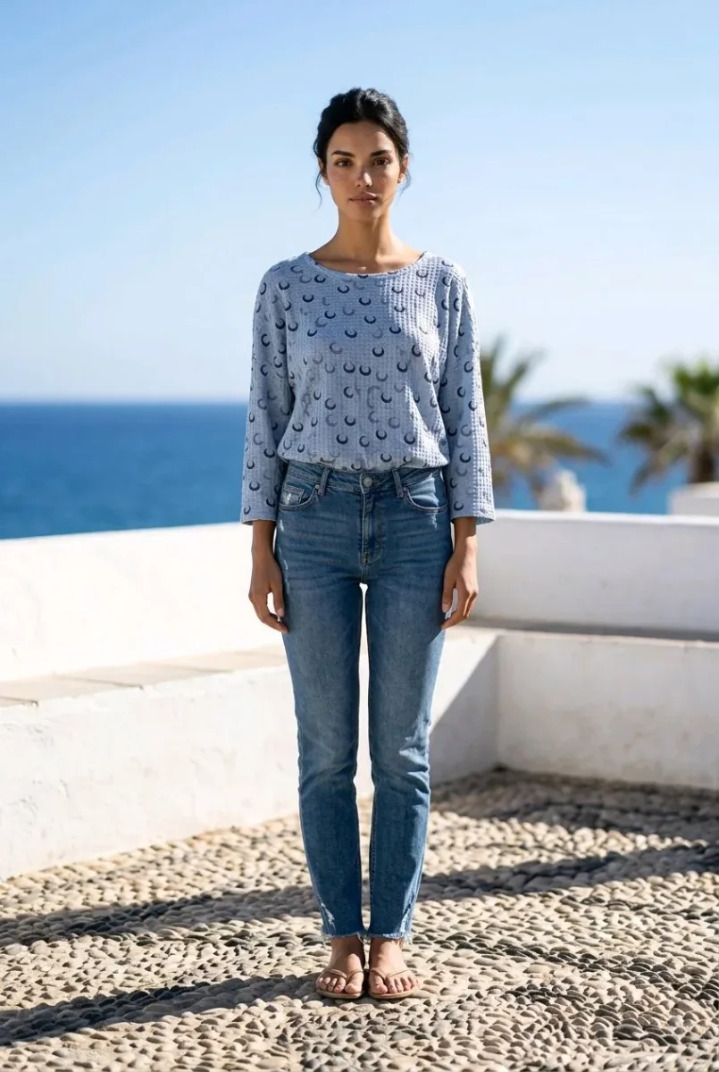 Blusa estampado geométrico - Imagen 4