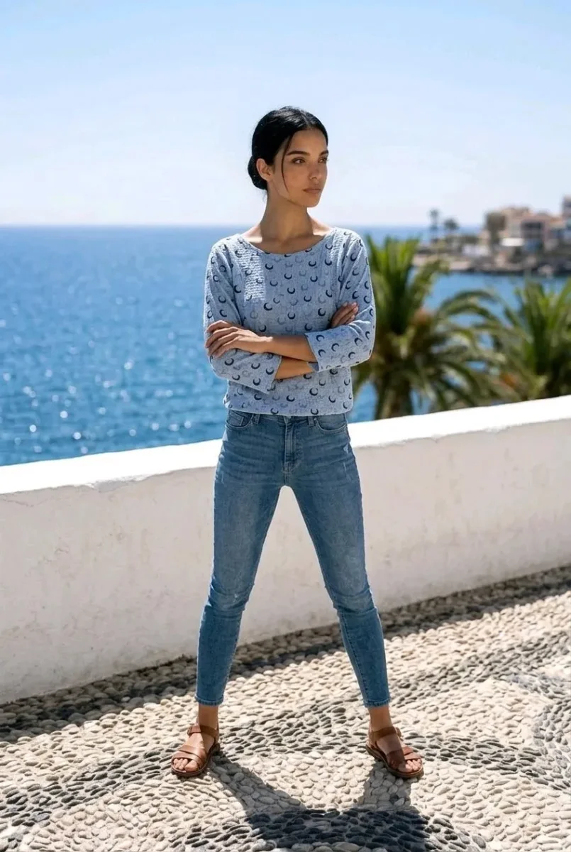 Blusa estampado geométrico - Imagen 3