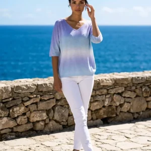 Camiseta de punto fino Tie & Dye