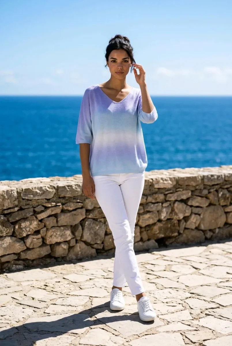 Camiseta de punto fino Tie & Dye - Imagen 2