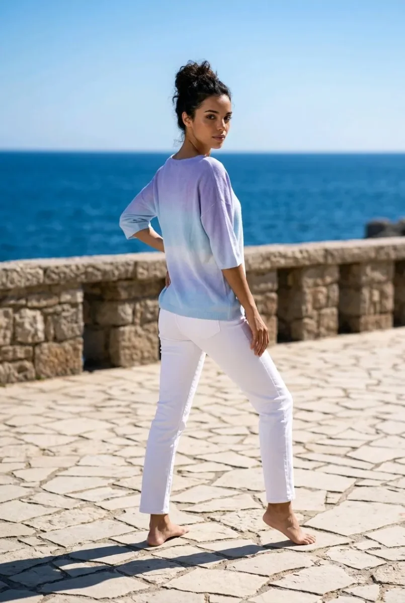 Camiseta de punto fino Tie & Dye - Imagen 5