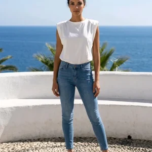 Pantalón vaquero elástico