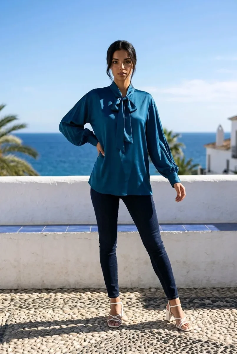 Blusa de satén - Imagen 3