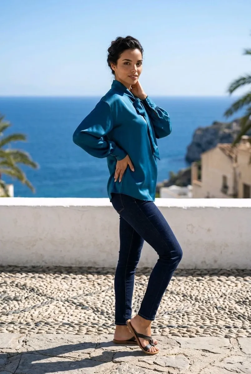 Blusa de satén - Imagen 4