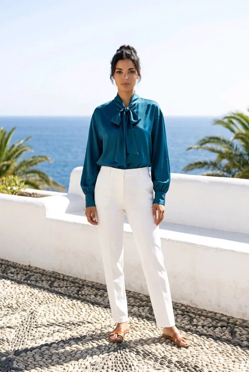 Blusa de satén - Imagen 2