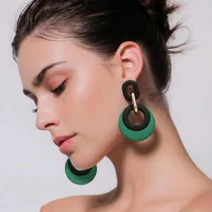 Pendientes geométricos redondos, Anahí
