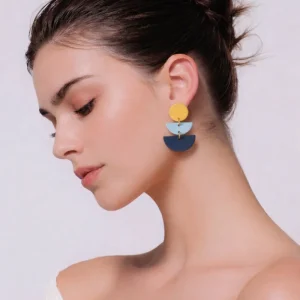 Pendientes geométricos colgante, Michelle