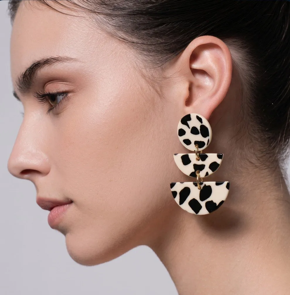 Pendientes geométricos diseño animal, Nature - Imagen 3