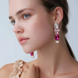 Pendientes geométricos de cristal, Sigrid
