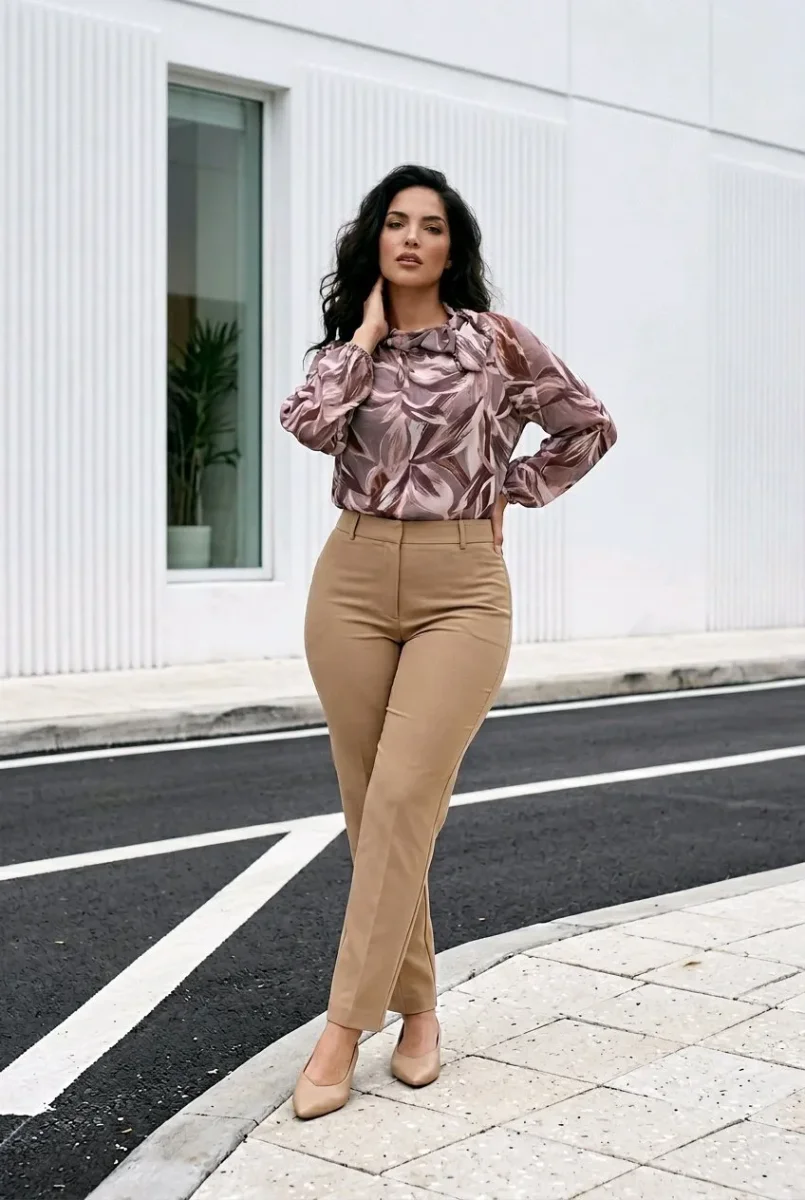 Camisa estampada con lazo - Imagen 7