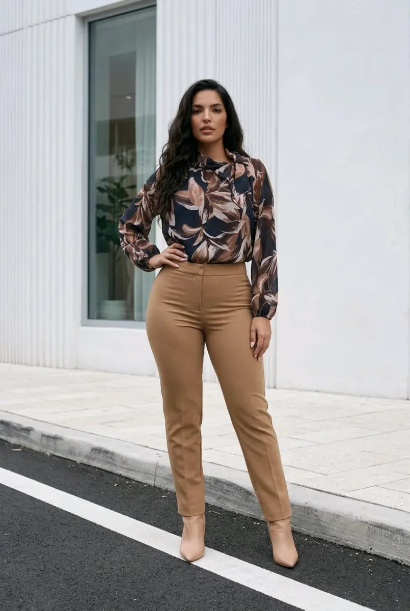 Camisa estampada con lazo - Imagen 9