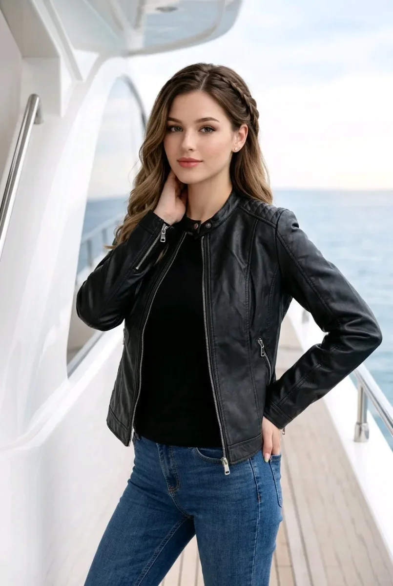 Cazadora de polipiel “Biker” - Imagen 3