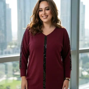 Camiseta oversize lentejuelas