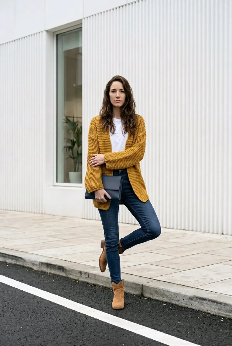 Chaqueta abierta de punto - Imagen 5