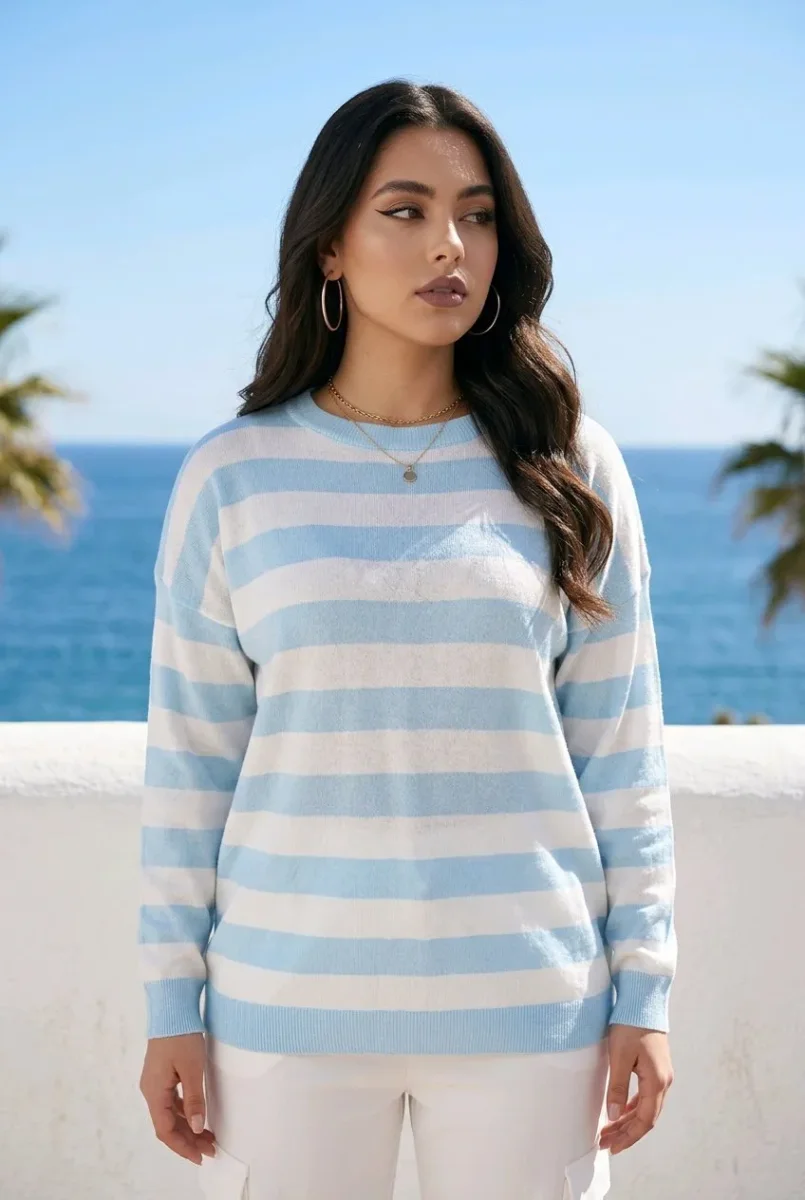 Jersey de rayas estilo navy - Imagen 2