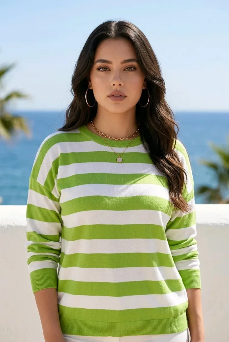 Jersey de rayas estilo navy - Imagen 5