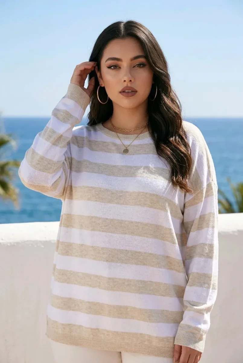 Jersey de rayas estilo navy - Imagen 7