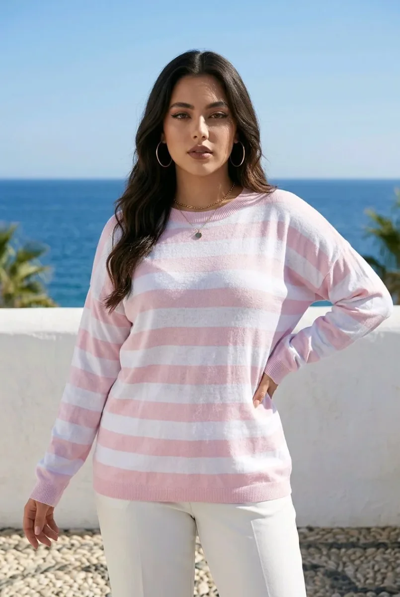 Jersey de rayas estilo navy - Imagen 9