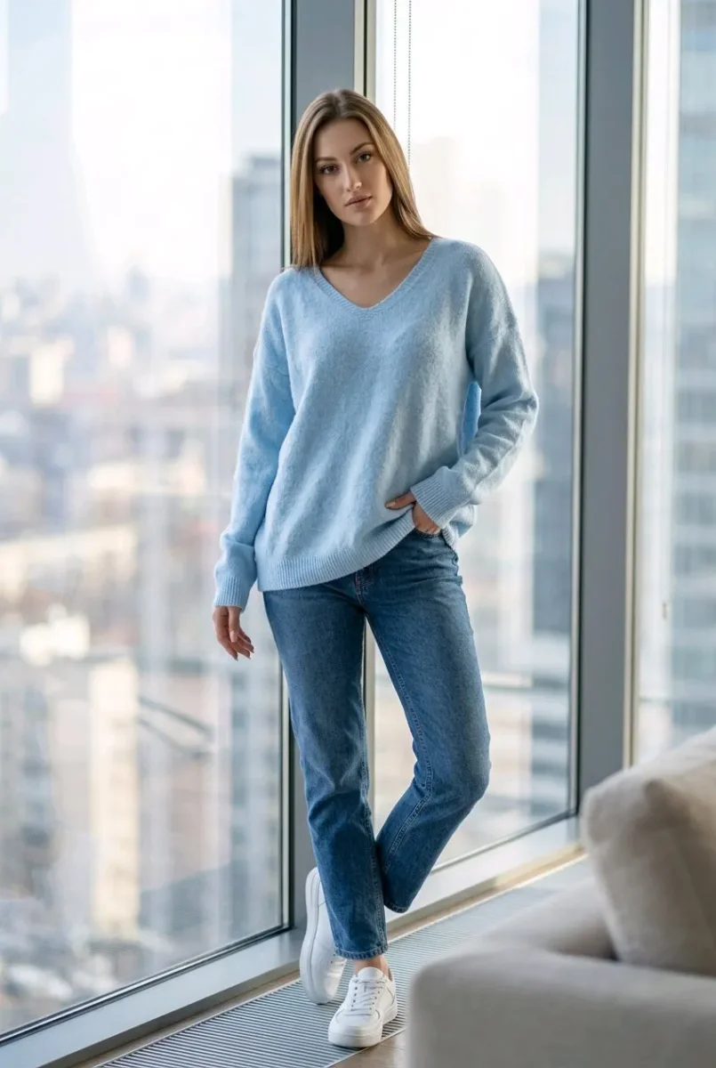 Jersey cuello en “v” - Imagen 5