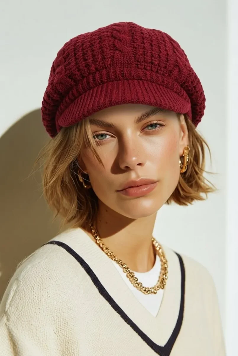 Gorra de lana con visera - Imagen 4