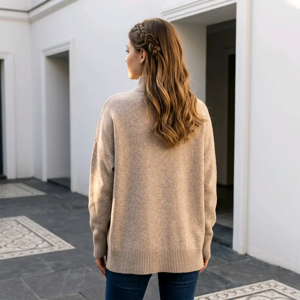Jersey de cuello alto y manga larga - Imagen 6