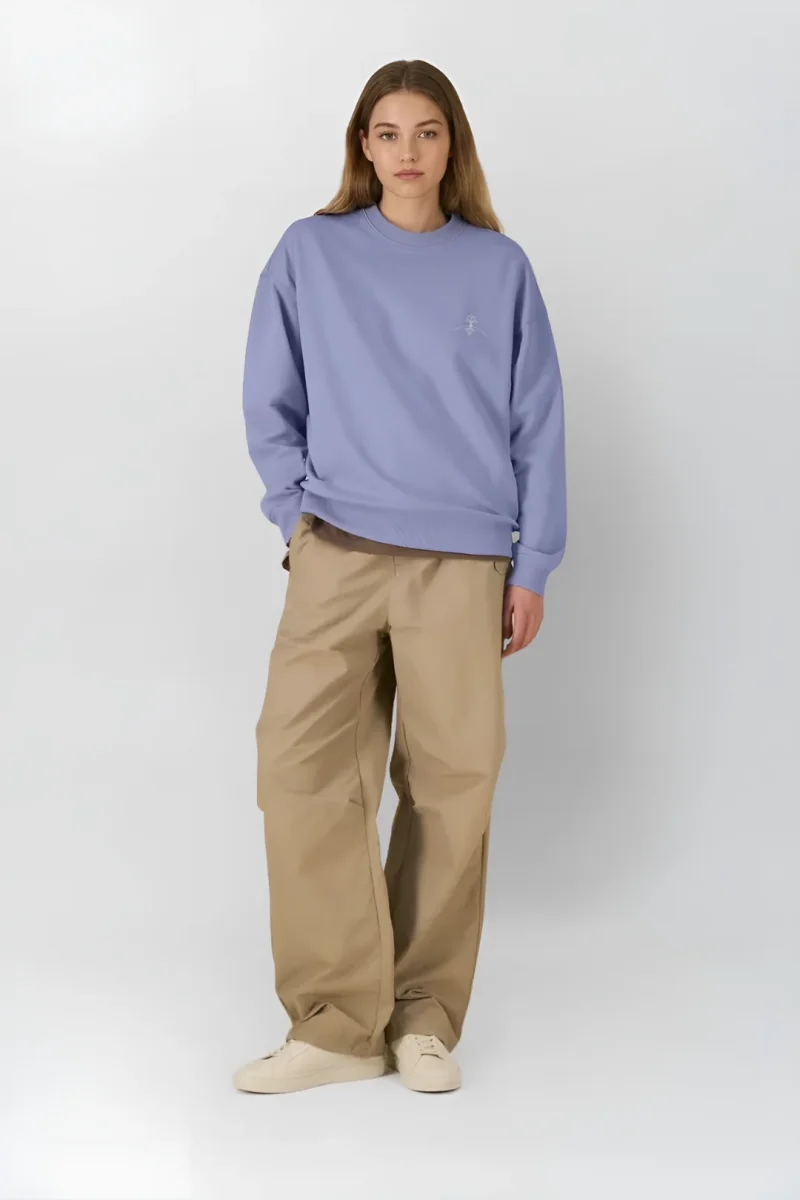 Sudadera algodón orgánico - Lavanda - Imagen 3