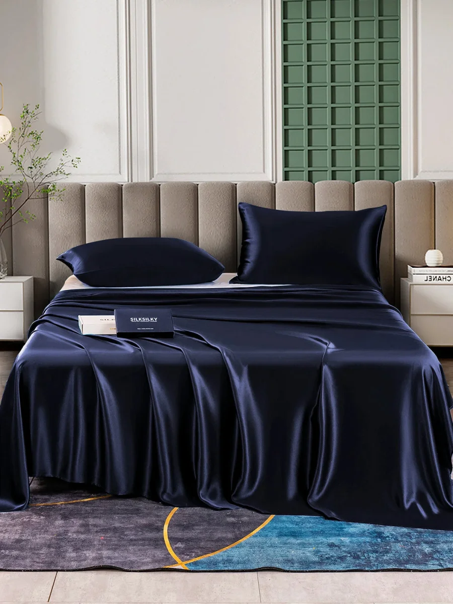 25Momme Juego De Seda De 3 Piezas: Sábana Encimera+2x Fundas De Almohada - Imagen 2