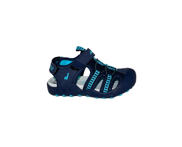 SANDALIA JOLUVI INFANTIL CROSS MARINO/FUCSIA