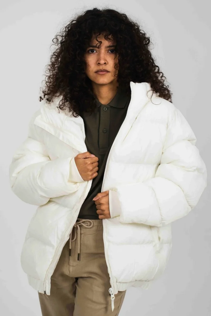 Anorak acolchado materiales reciclados - Blanco - Imagen 2
