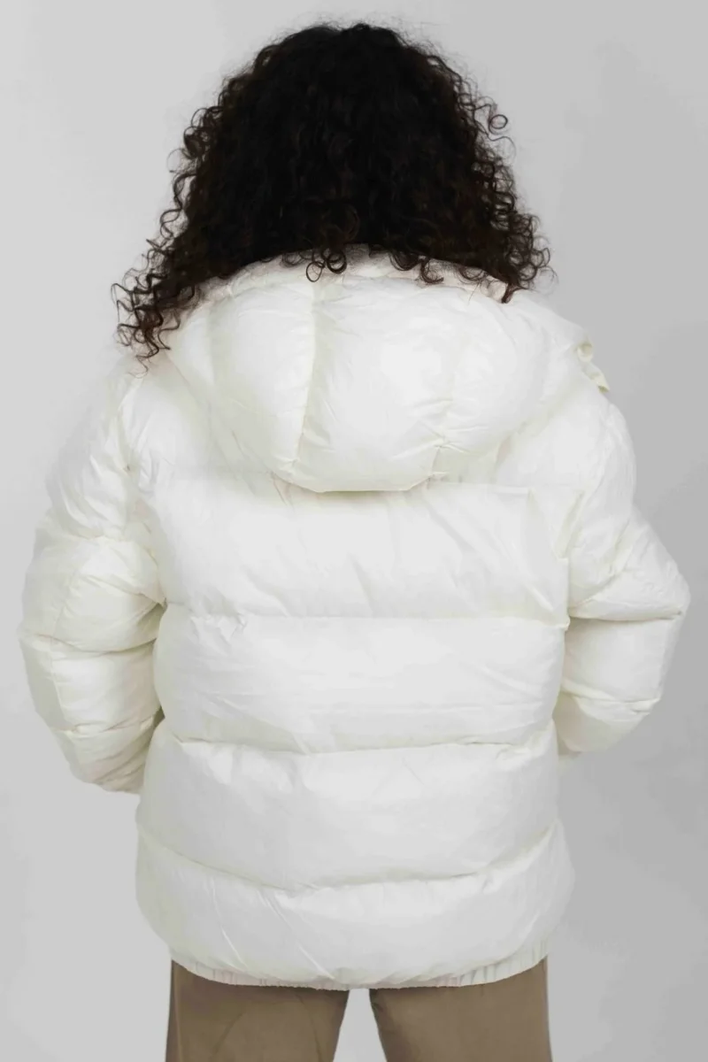 Anorak acolchado materiales reciclados - Blanco - Imagen 8