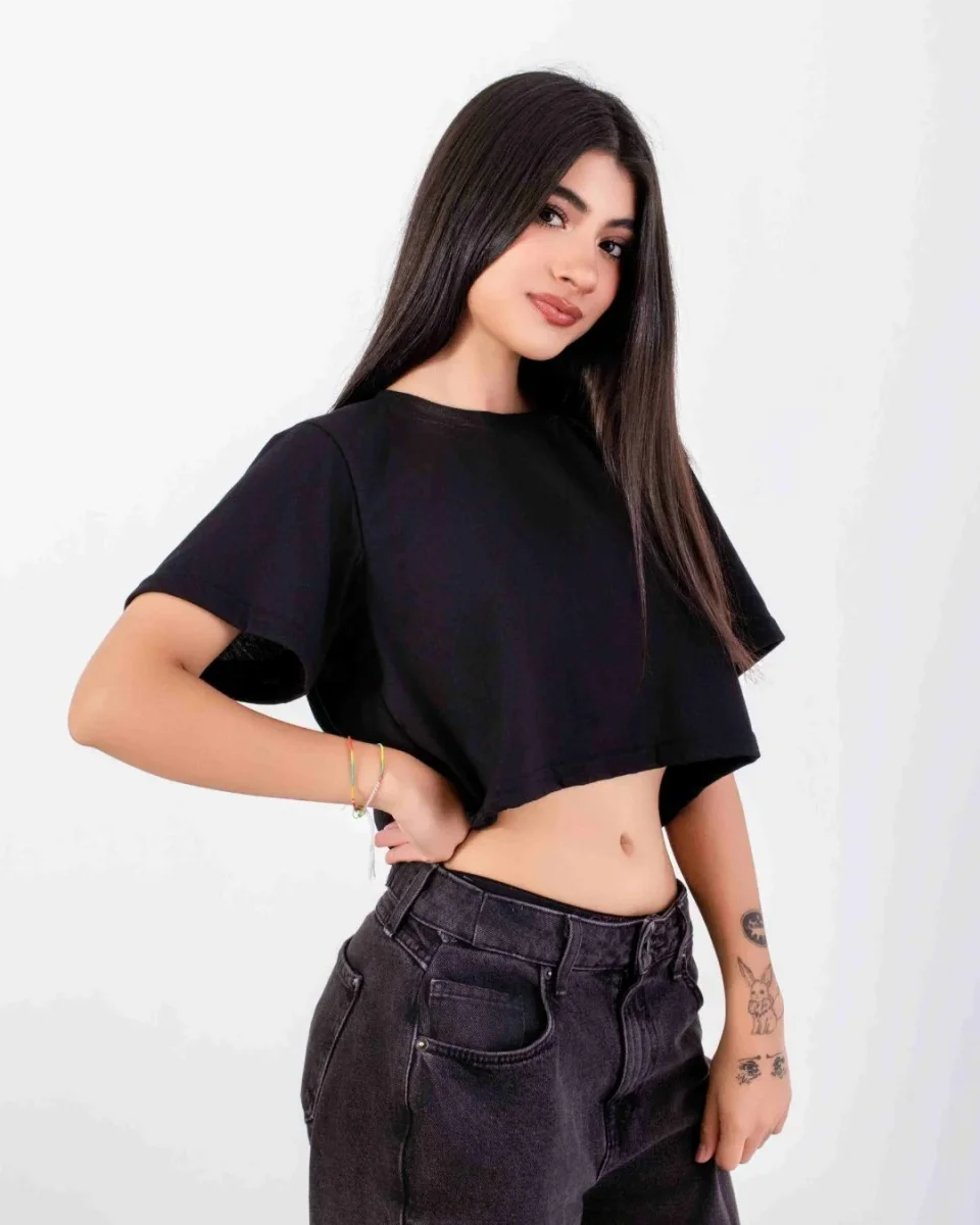 Crop Basic Negro - Imagen 3