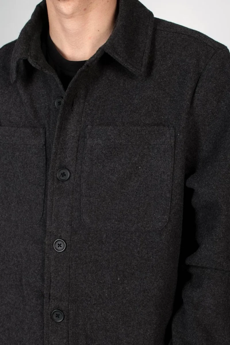 Chaqueta materiales reciclados - Gris Oscuro Jaspeado