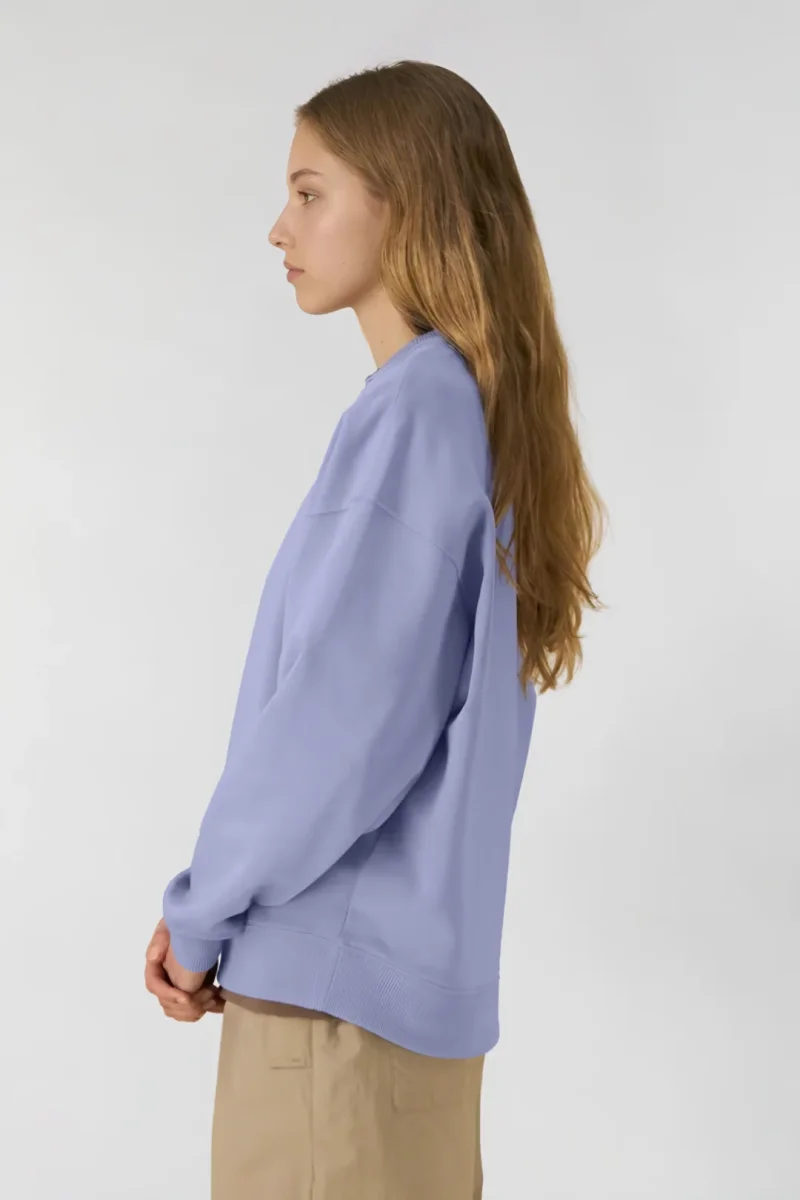Sudadera algodón orgánico - Lavanda - Imagen 5