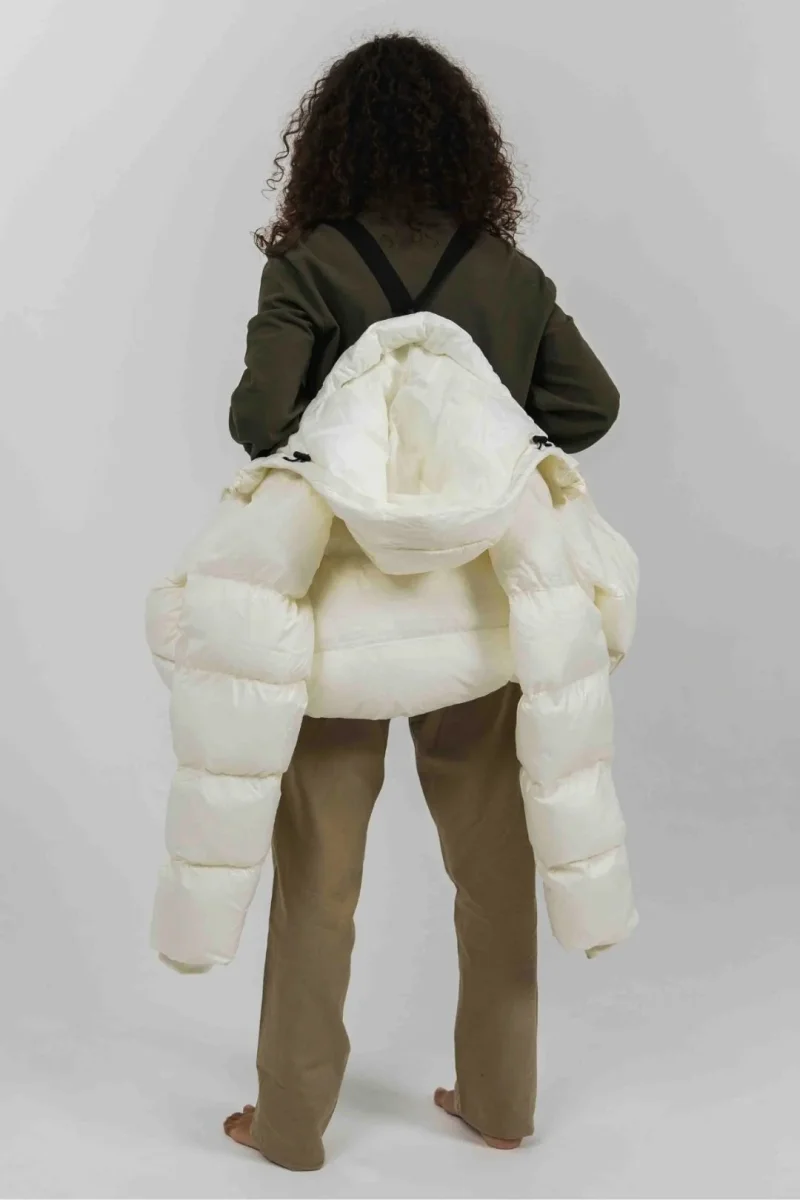 Anorak acolchado materiales reciclados - Blanco - Imagen 6