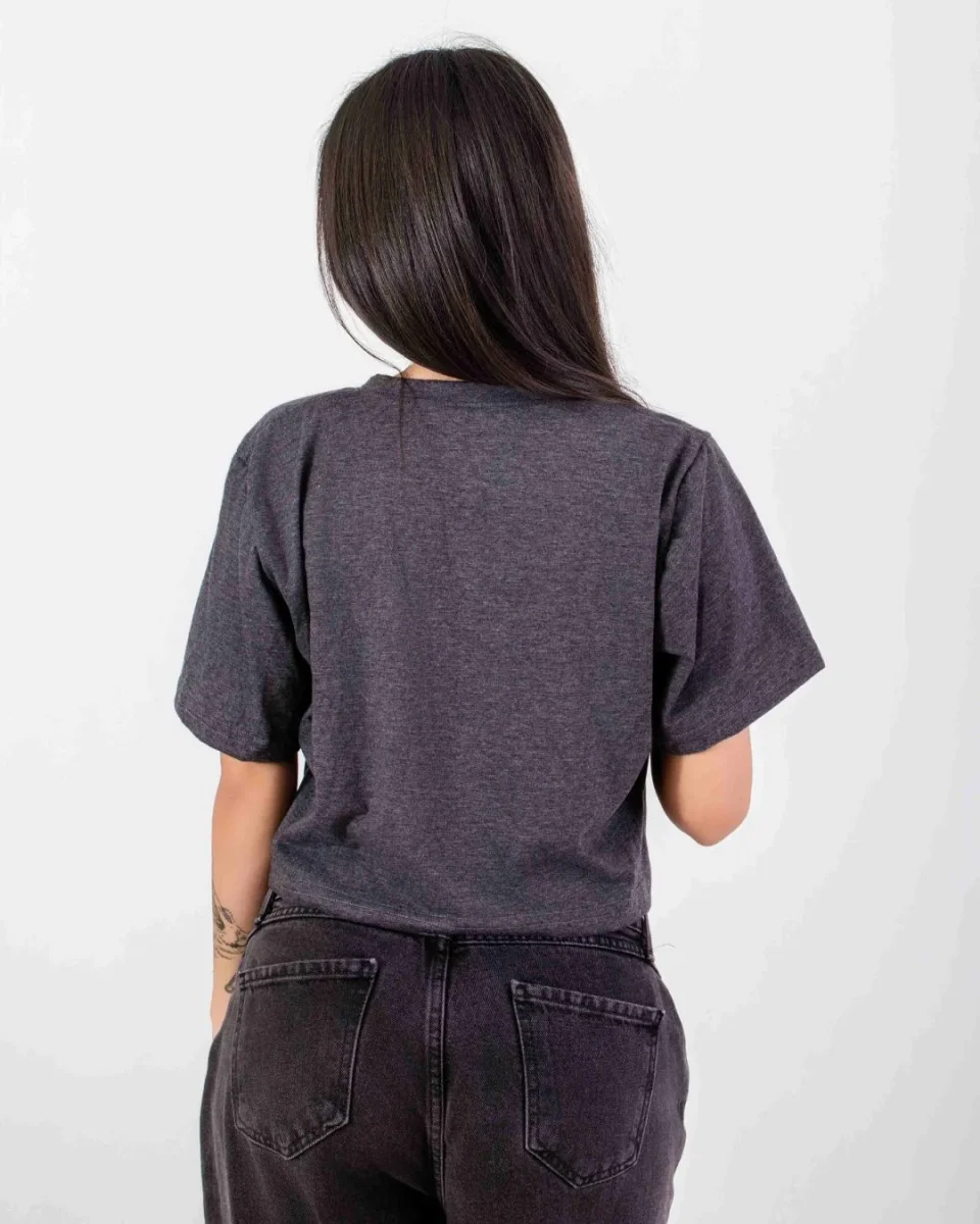 Crop Basic Gris Jaspe - Imagen 4