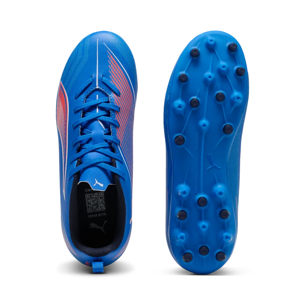 ZAPATILLA PUMA ULTRA 6 PLAY MG JR AZUL - Imagen 4