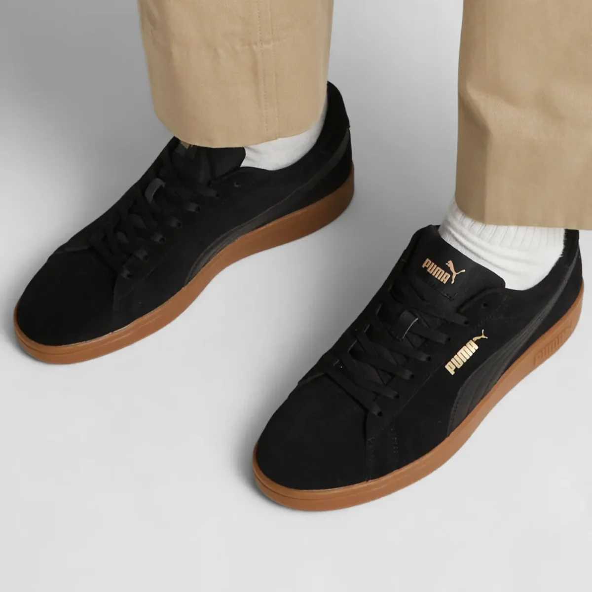 ZAPATILLA PUMA PUMA SMASH 3.0 Black-Gold - Imagen 5