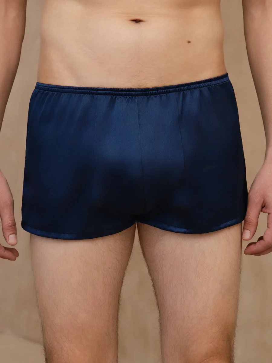 Ropa Interior Boxer Para Hombres Ultra Suave De Seda Pura - Imagen 8