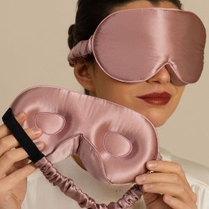 22 Momme Máscara De Sueño 3D De Seda Pura Con Aletas Nasales Mejoradas