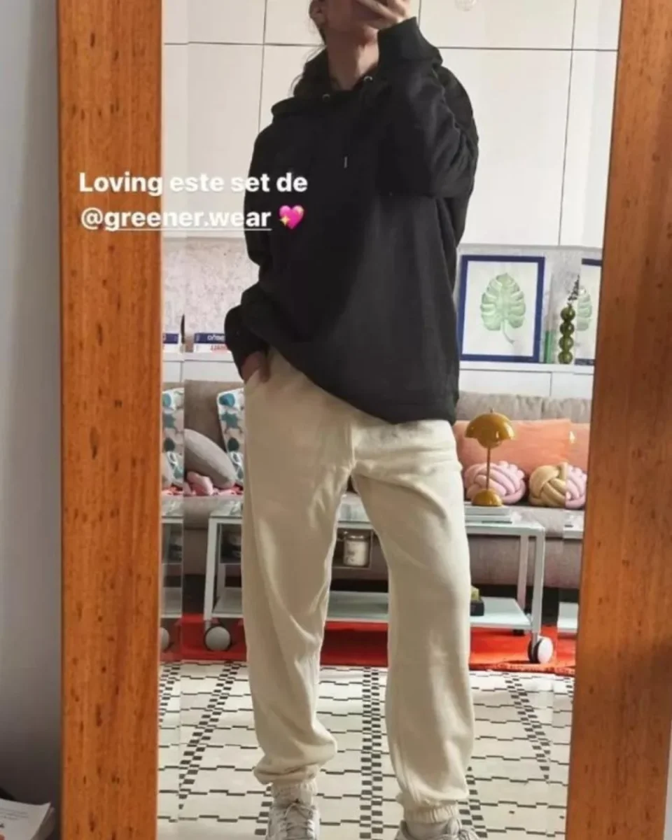 Joggers algodón orgánico - Crema - Imagen 6